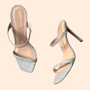 Stuart Weitzman Aleena Glitter Sandals
